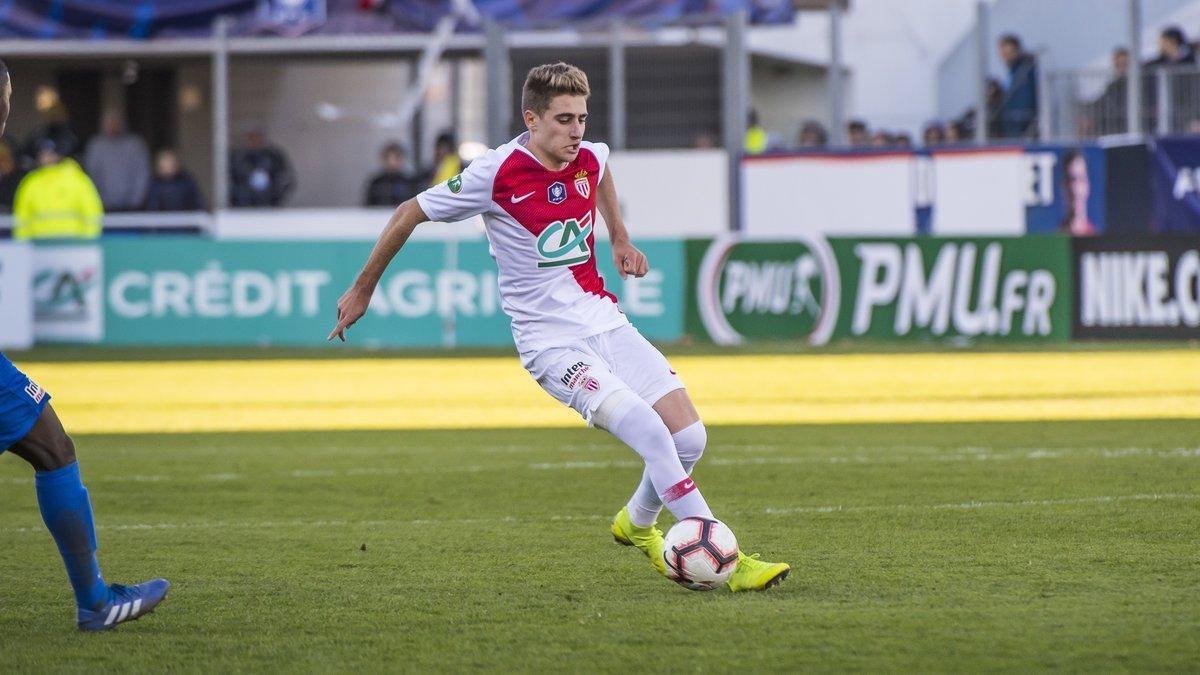 Robert Navarro, en su debut con el Monaco en la Copa francesa.