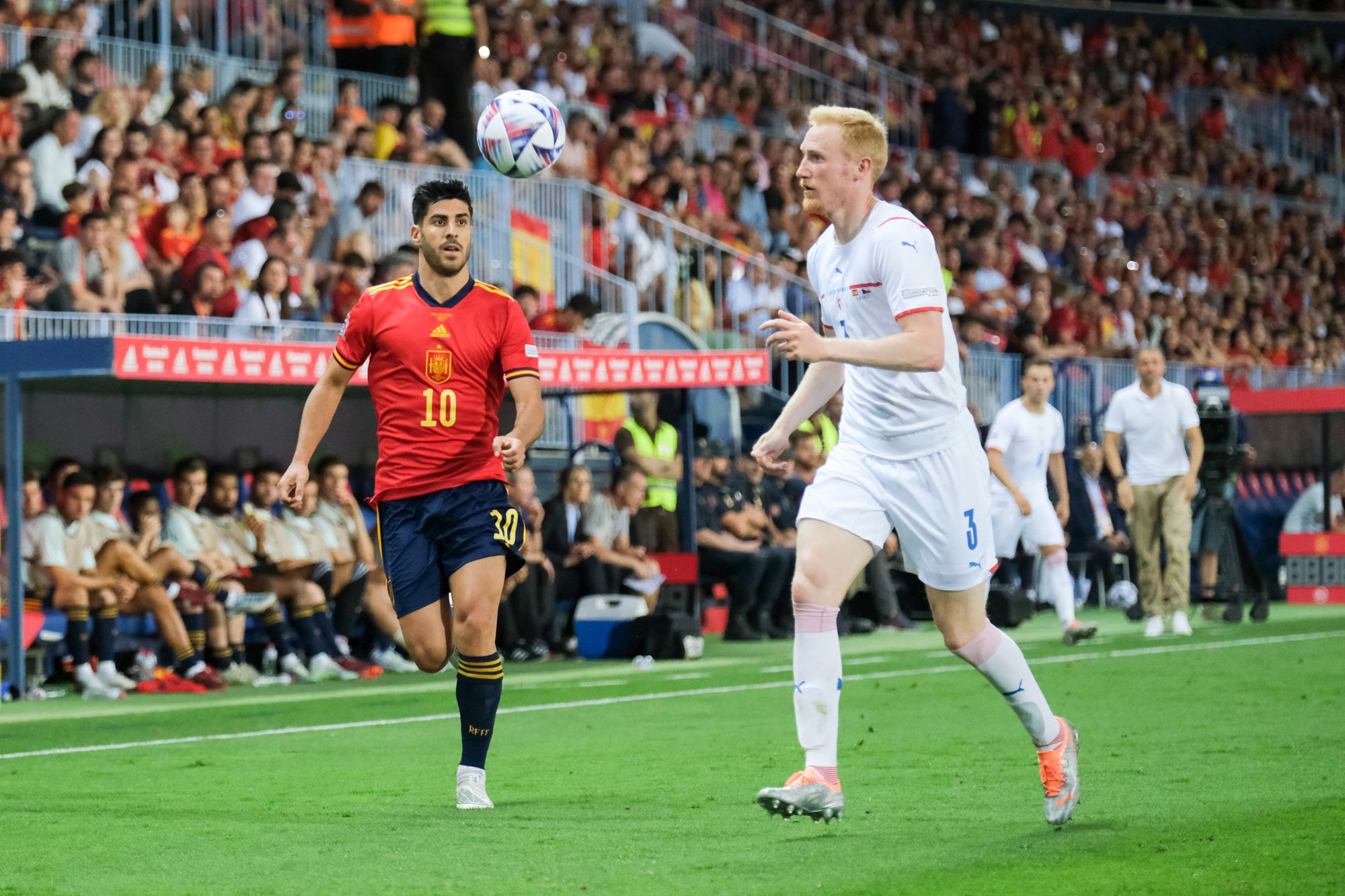 El España - República Checa en La Rosaleda, en imágenes