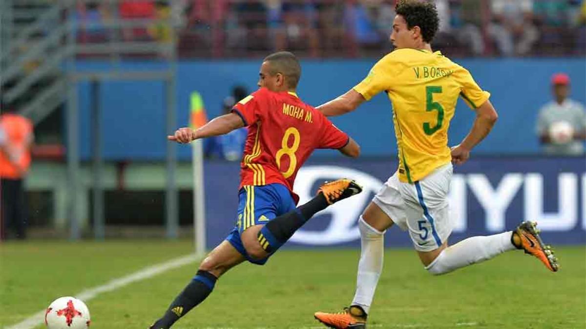 Victor Bobsin se enfrentó a España en el Mundial Sub'17