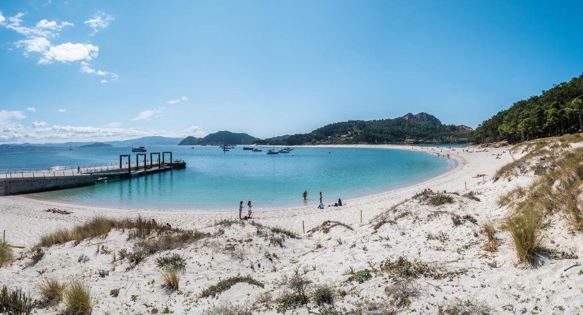 La playa de Rodas en el corazón de las islas Cíes