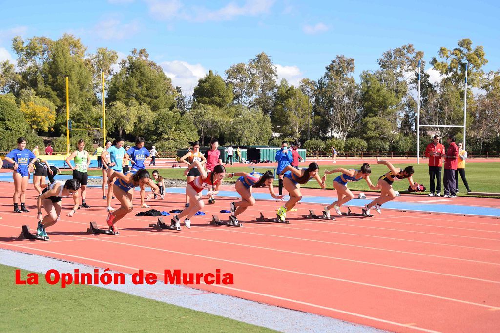 Regional absoluto y sub-23 de atletismo en Lorca (I)