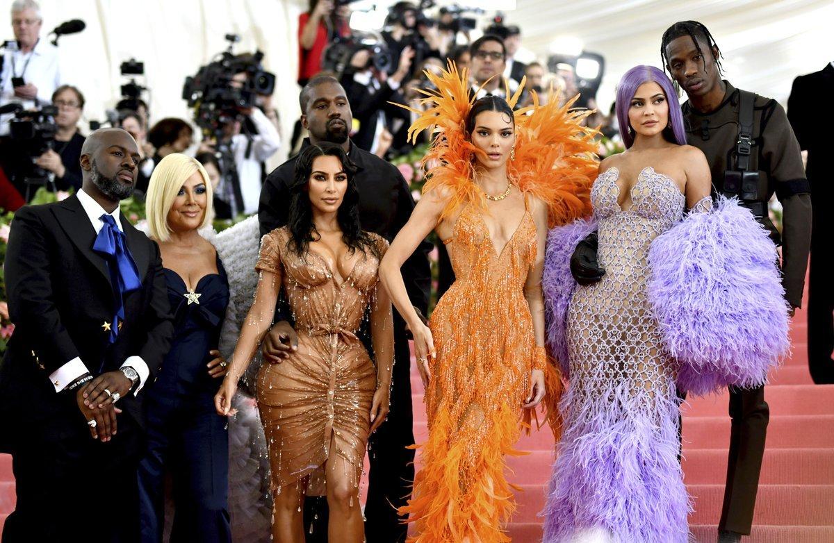 El clan Kardashian en la gala MET del 2019.