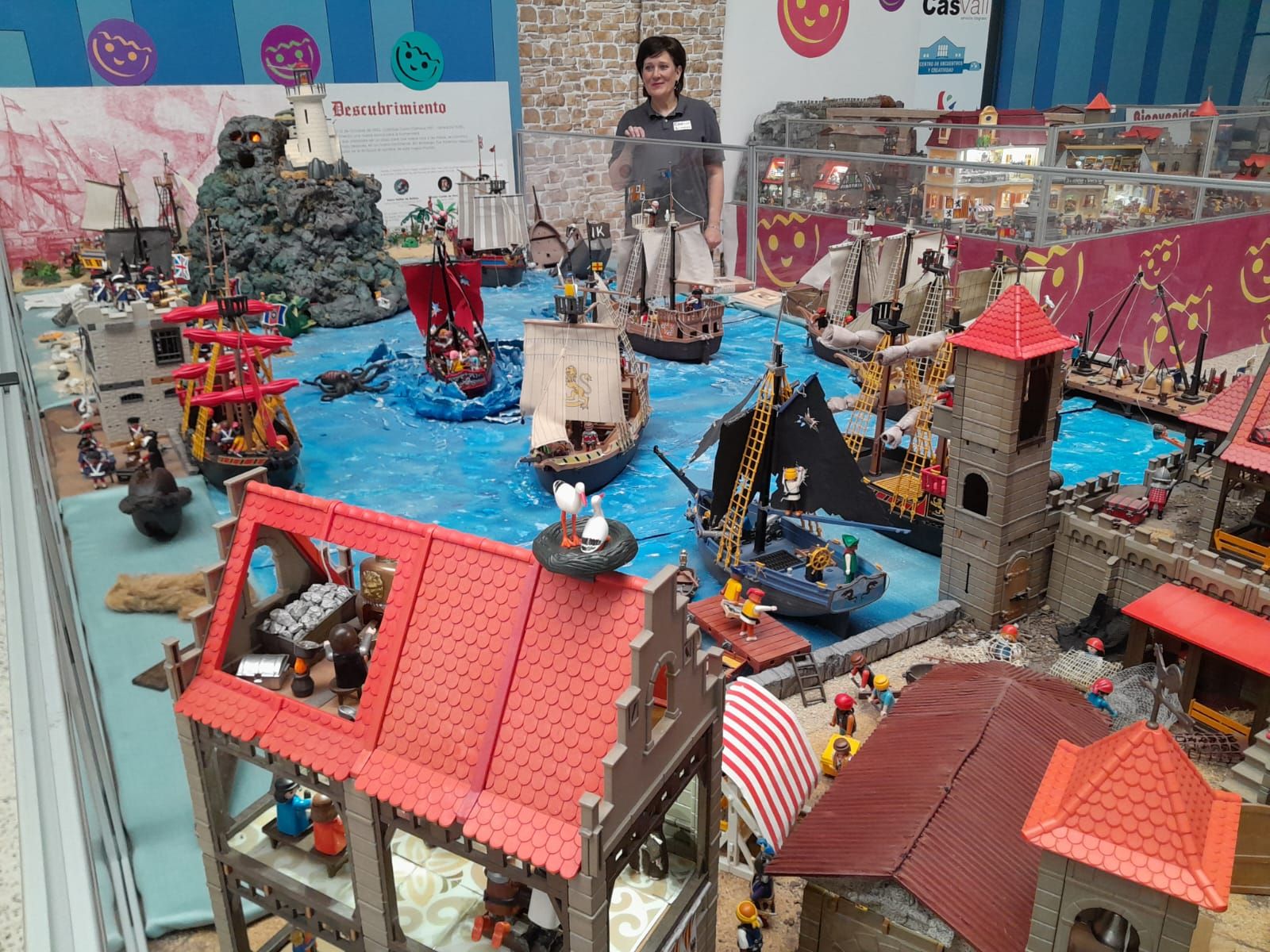 Así es la exposición de Playmobil abierta en El Entrego: un homenaje a la historia de este juguete y también a la de Asturias