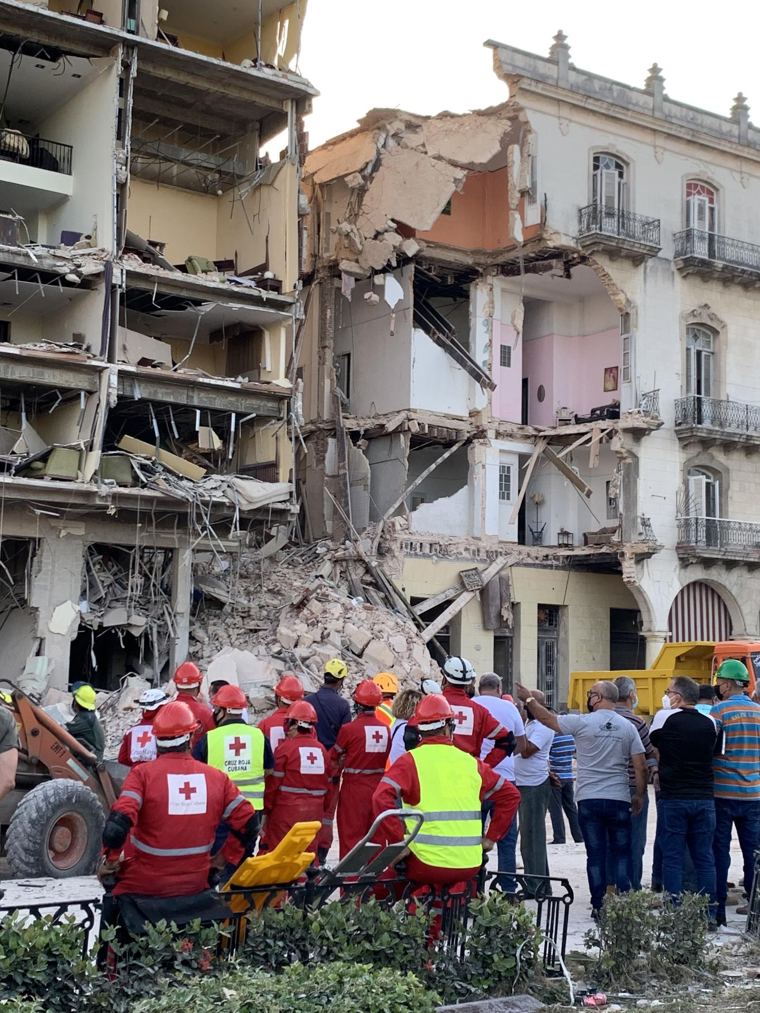 Así quedó el Hotel Saratoga tras la explosión de La Habana