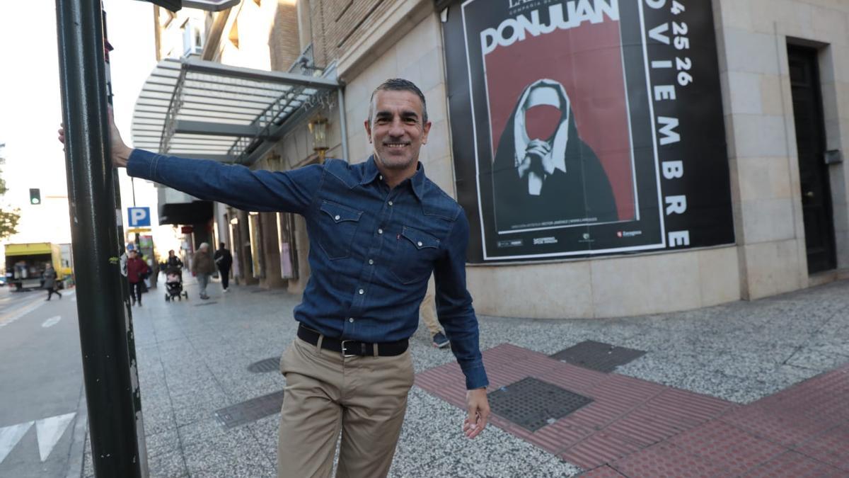 El director de LaMov, Víctor Jiménez, ha presentado el espectáculo 'Don Juan' este martes en el Teatro Principal de Zaragoza.