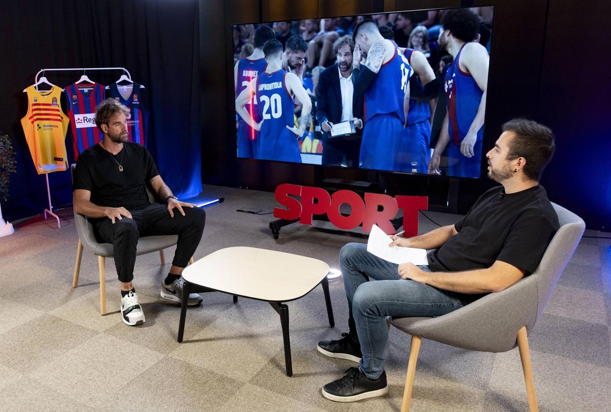 Roger Grimau y Marc del Río en una entrevista para SPORT