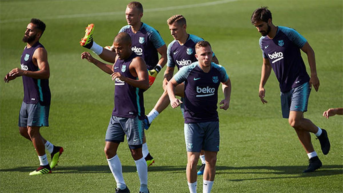 Segundo entrenamiento de Arthur con el Barça