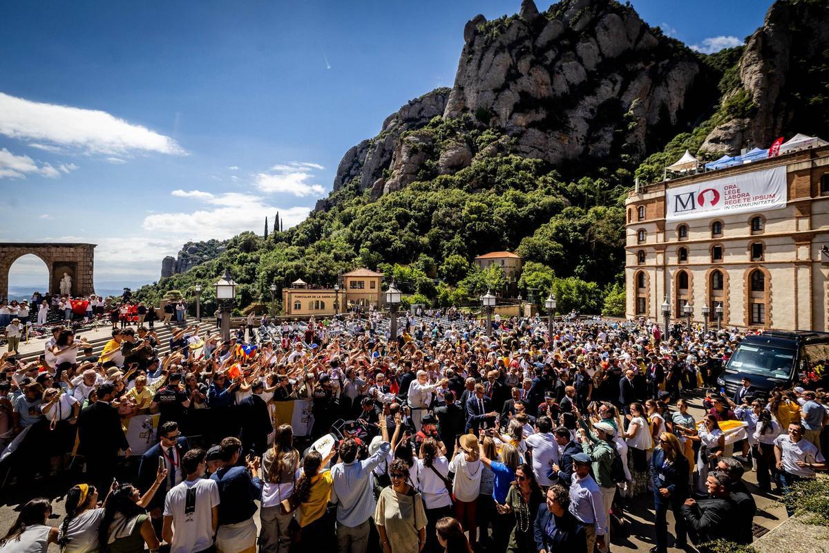 El Papa León XIV visita Montserrat