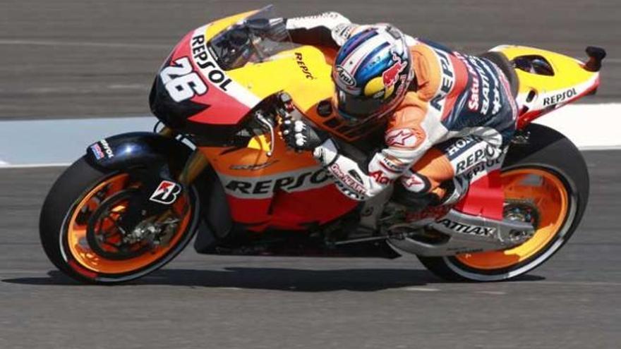 Pedrosa durante la clasificación