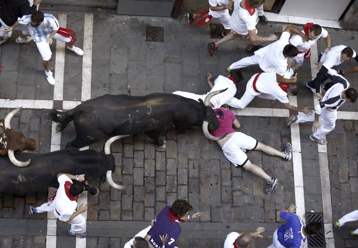 LOS TOROS DE VICTORIANO DEL R?O PROTAGONIZAN HOY EL TERCER ENCIERRO