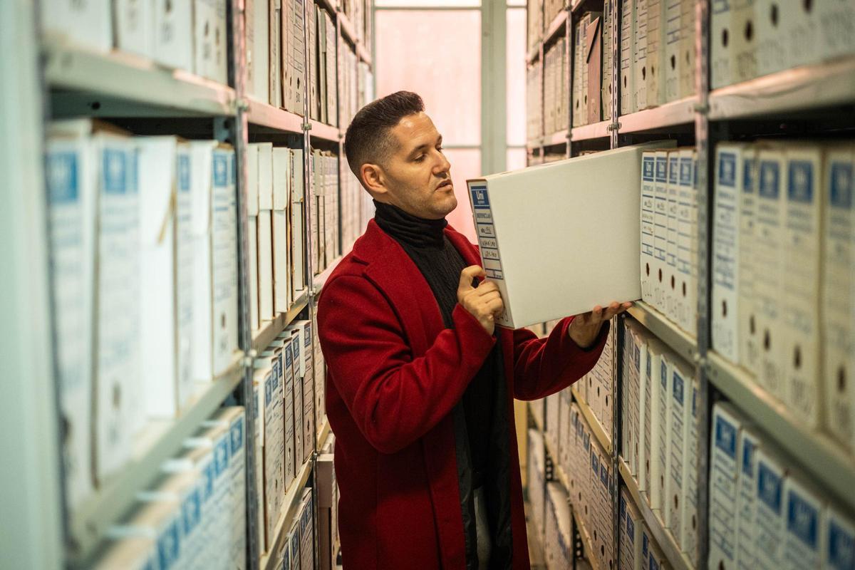 Daniel Melián, responsable del Archivo Histórico de La Laguna