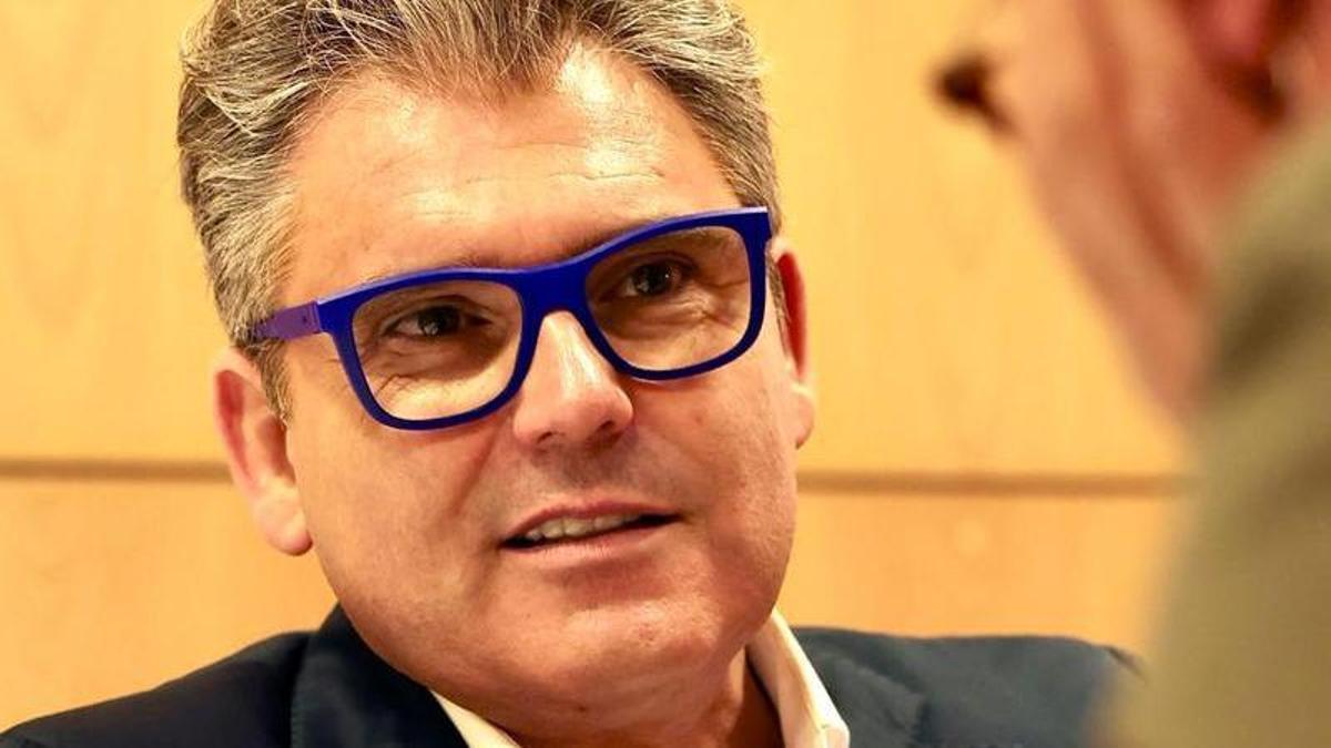 Marc Vidal en su participación en las II Jornadas Empresariales de Aenaga sobre la empresa inteligente.