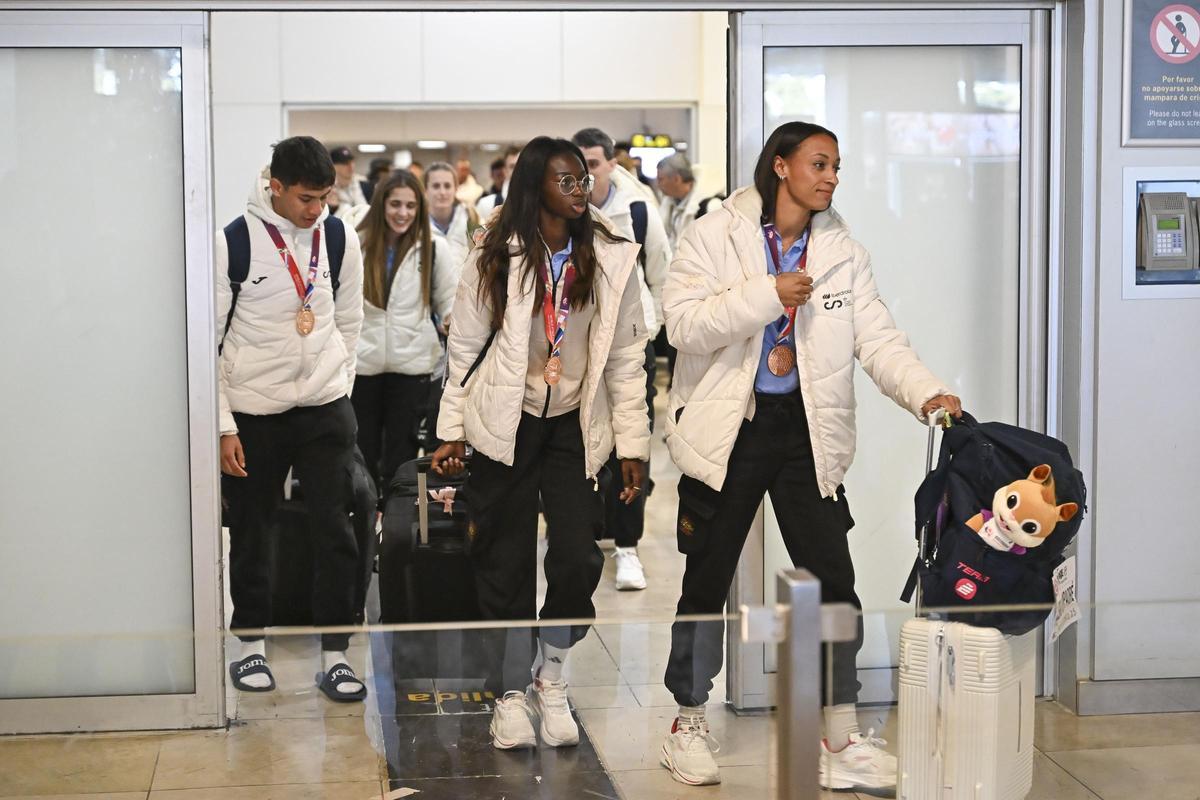 La selección aterrizó en Madrid.