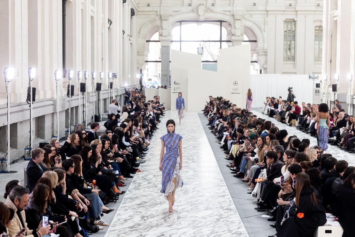 Desfile de Juan Vidal en la Mercedes-Benz Fashion Week de Madrid.