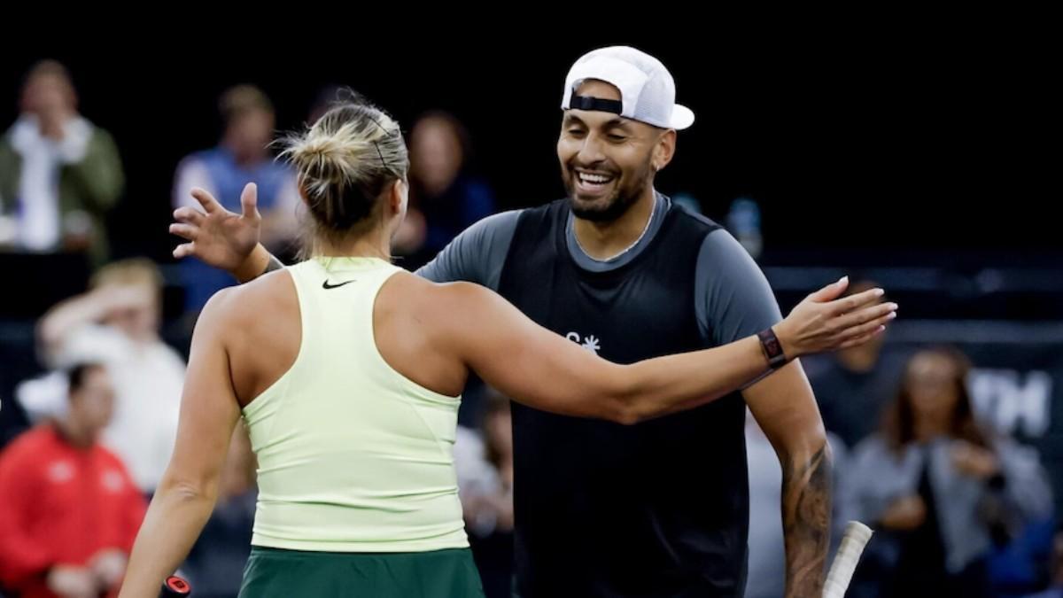 Aryna Sabalenka y Nick Kyrgios, rivales en la batalla de los sexos