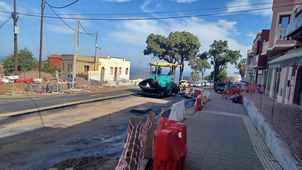 Obras en la Cuesta de la Villa.
