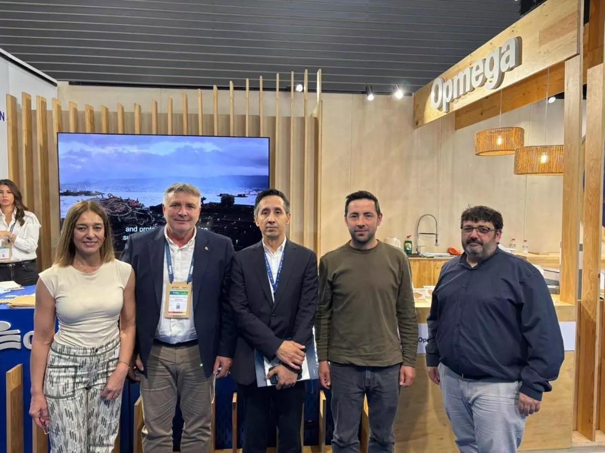 Representantes de Opmega en la pasada edición de la Seafood.