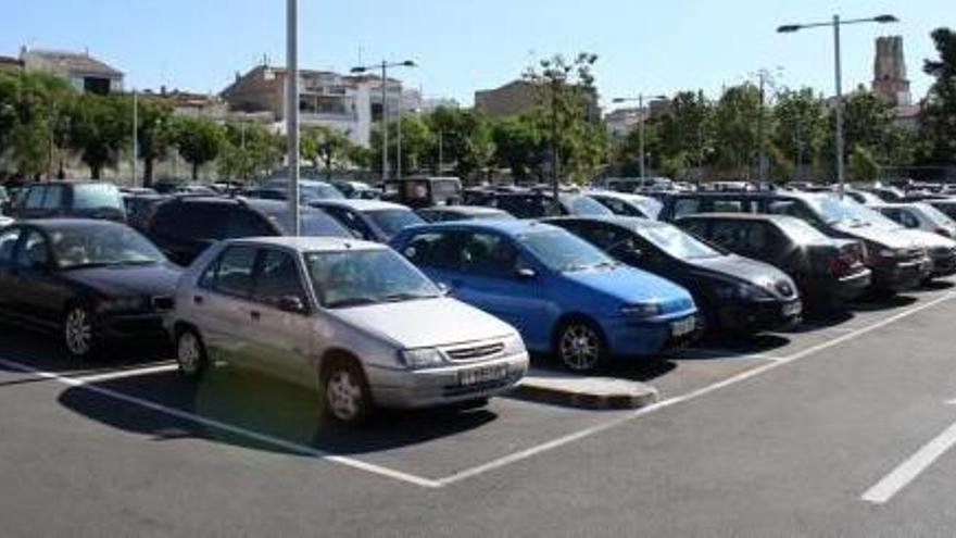 Imatge de l&#039;aparcament del Casal Popular, a Palafrugell.