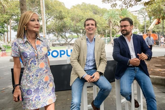 Pablo Casado (PP) hace campaña en Canarias