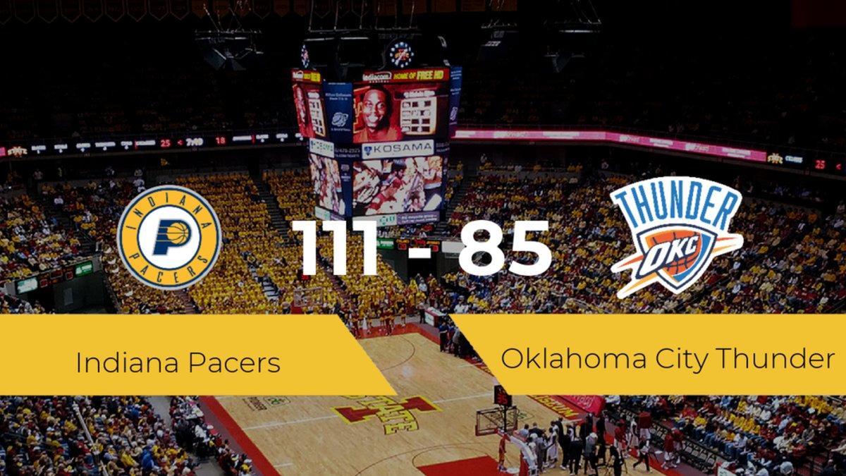 Indiana Pacers derrota a Oklahoma City Thunder por 111-85