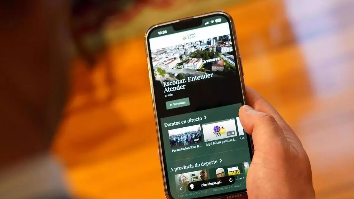 Un teléfono móvil muestra la nueva plataforma