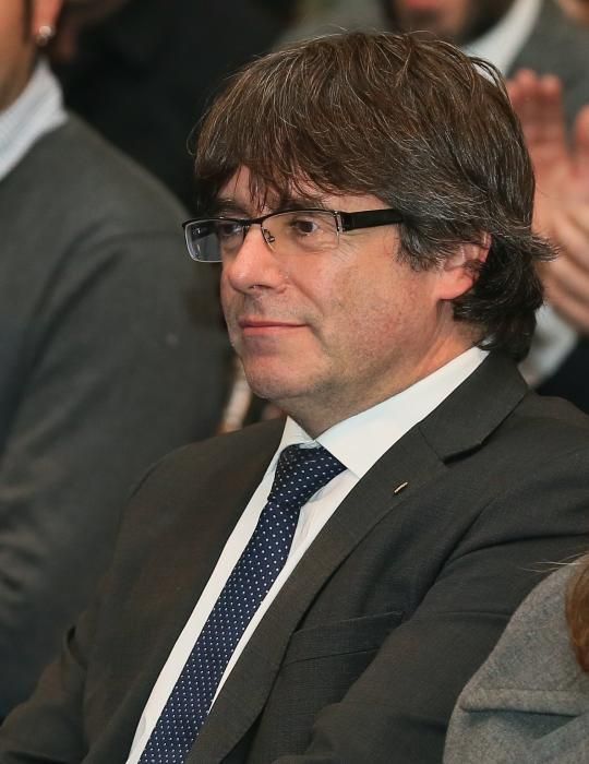 Puigdemont a l'acte de Brussel·les