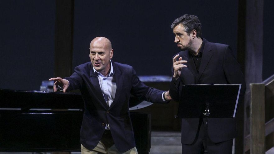 Celestino Varela con Abraham García.
