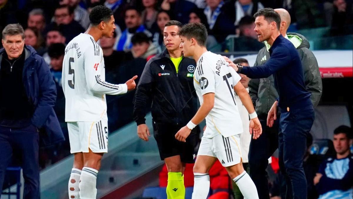 Bellingham reprochas algo a Xabi, que prefería a Güler