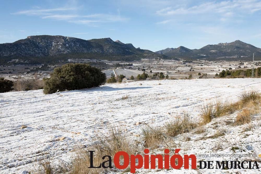 La nieve se deja ver tímidamente en la pedanía mor