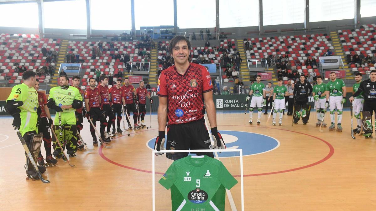 Jordi Bargalló, durante el homenaje recibido ante el Liceo en su última visita al Palacio de los Deportes.