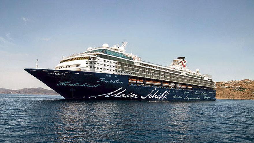 Die?&quot;Mein Schiff 2&quot; gibt ihren Namen im Februar an einen Neubau von Tui Cruises ab und startet dann nach einer Frischekur als &quot;Mein Schiff Herz&quot; ab Palma.