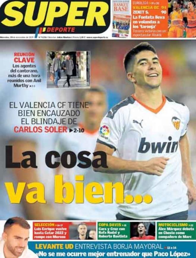 Las portadas del día en la prensa deportiva