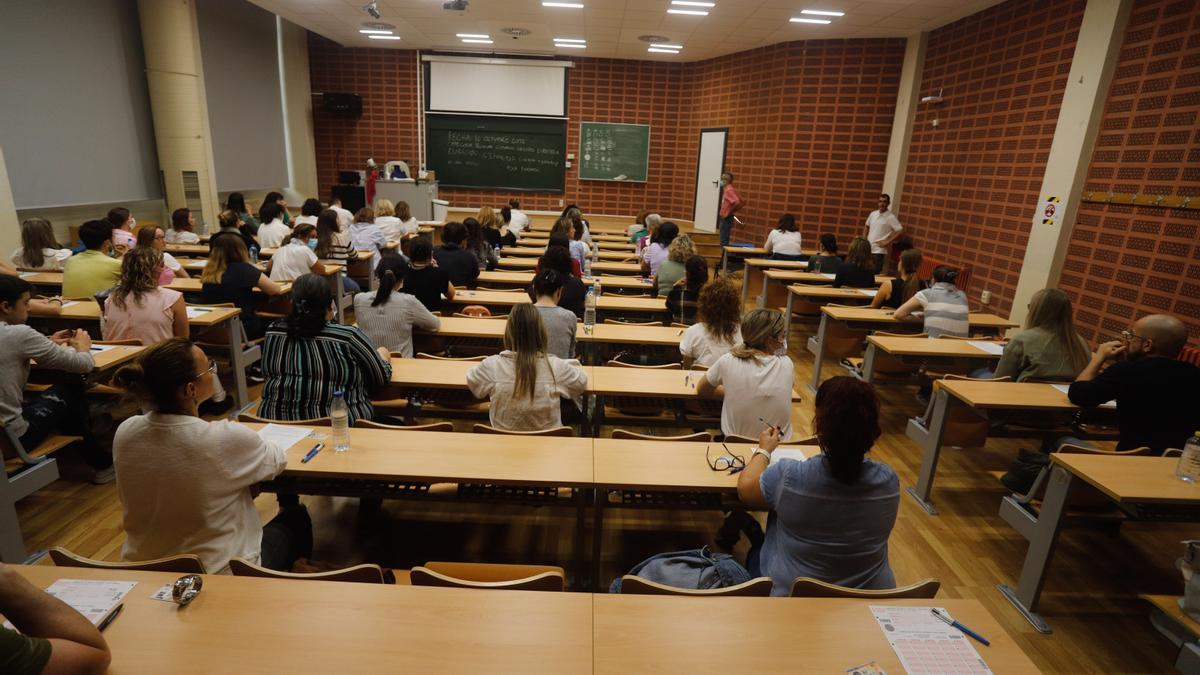 Oposiciones de sanidad celebradas a mediados de octubre en Tarongers.