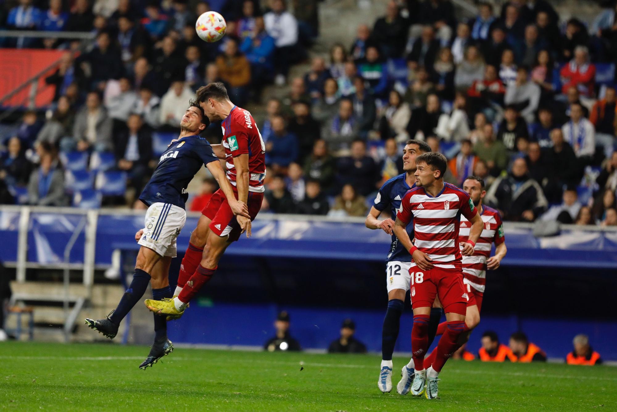 En imágenes: así fue la victoria copera del Oviedo ante el Granada