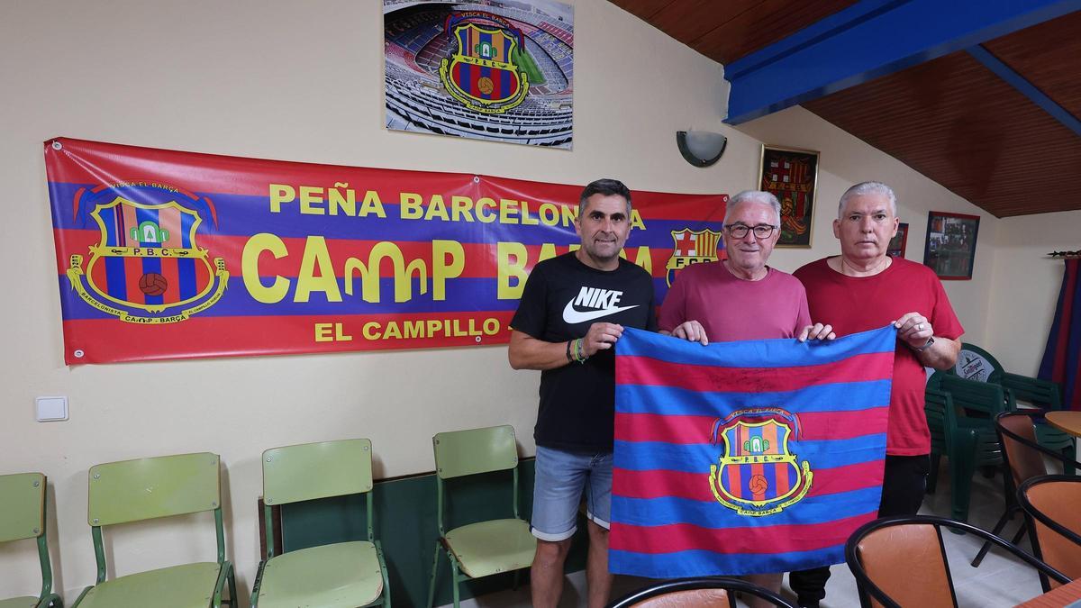 Fernando Pineda, Juan José Palmar y Rafael Montero, de la PB Camp-Barça