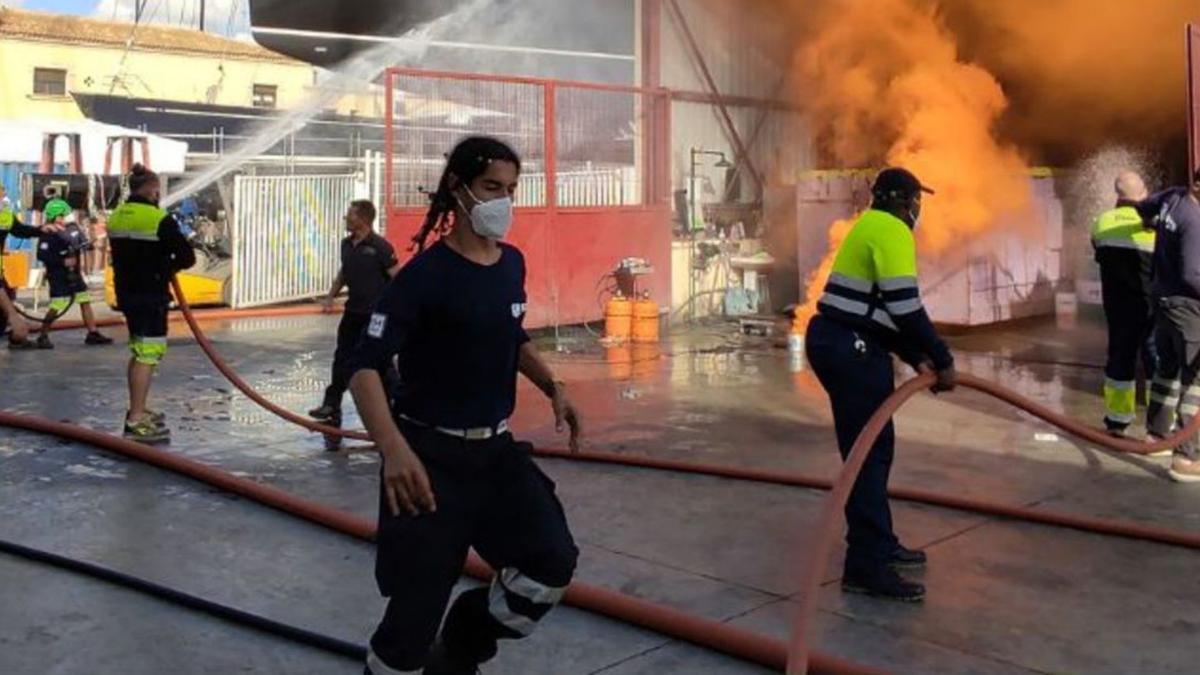 Simulacro de incendio de STP Shipyard Palma