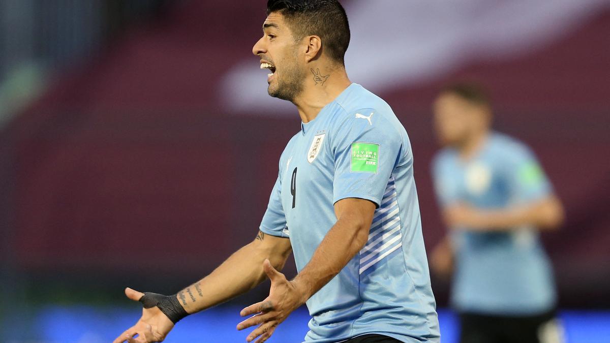 Luis Suárez, con Uruguay.