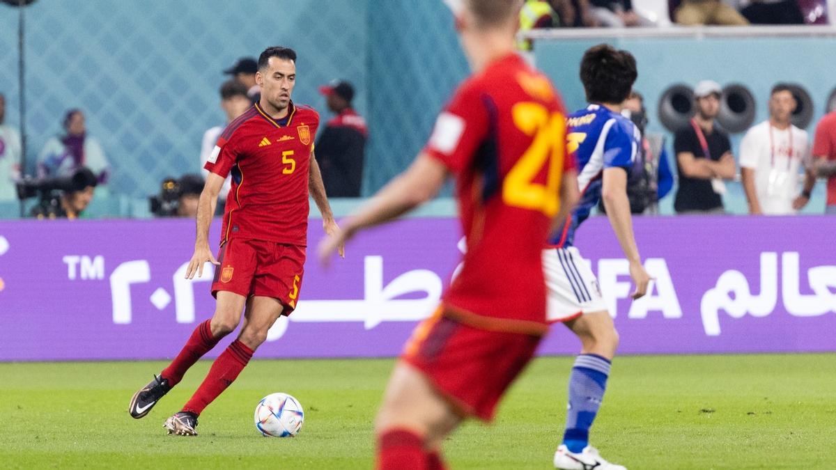 Busquets, ante Japón.