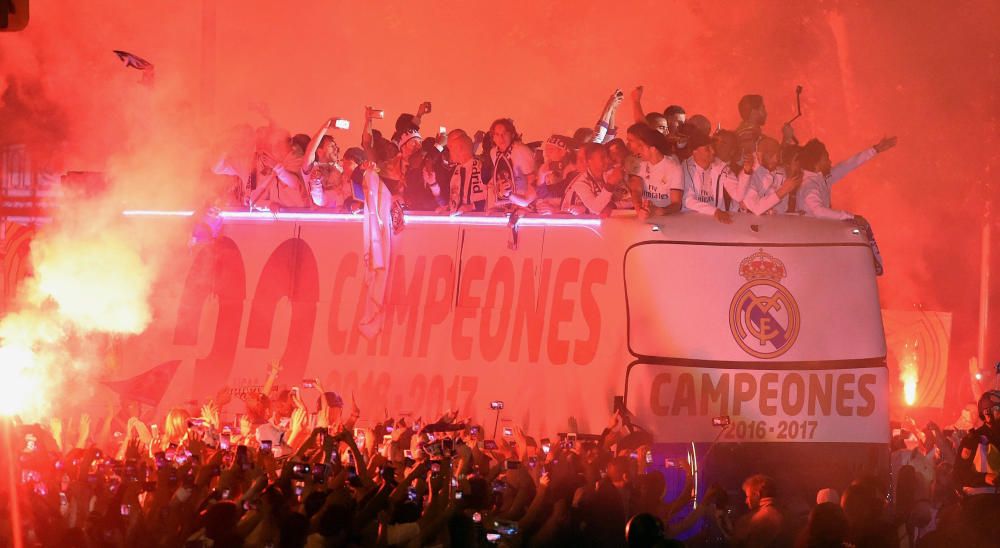 Fiesta del Real Madrid en Cibeles