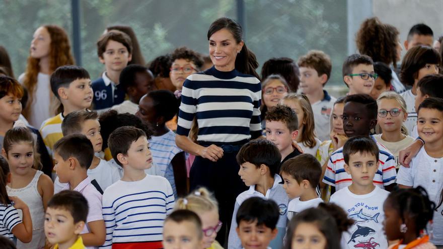 La reina Letizia abre el curso escolar en A Coruña