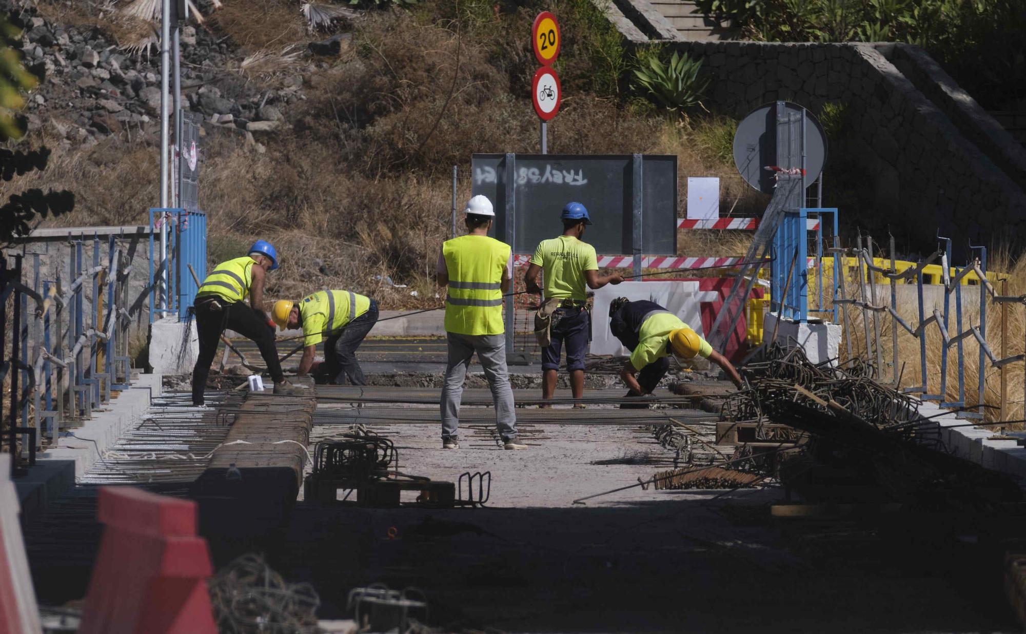 Obras en el puente de San Andrés