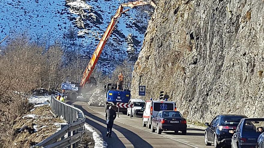 Los trabajos que se ejecutan en el Corredor del Nalón en Sobrescobio