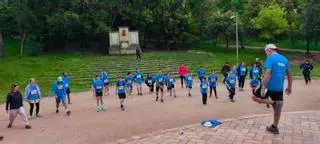 Una trentena de persones corren contra l’ELA a Moià en una cursa solidària vinculada al repte de la Ruta 66