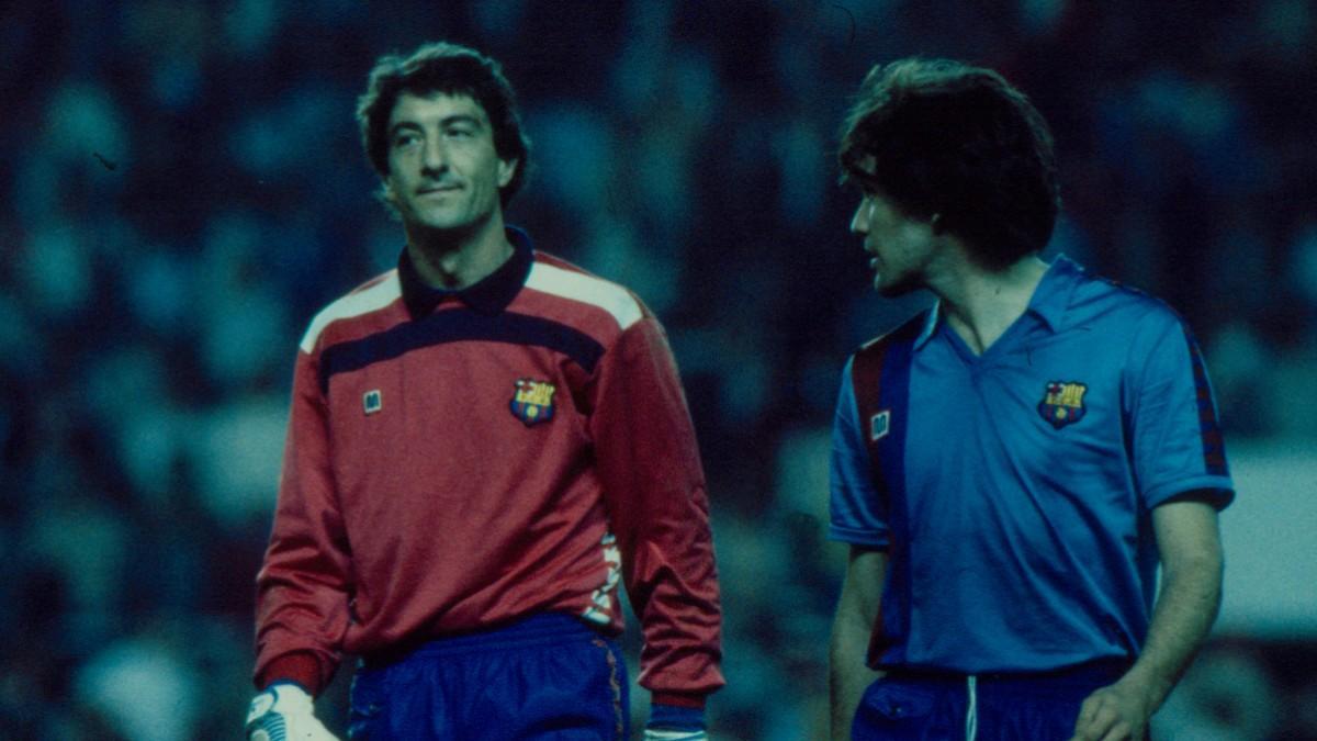 Javier Urruti fue uno de los porteros más carismáticos de la historia del Barça