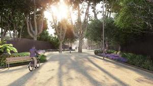 Render del nuevo acceso al parque de la Ciutadella desde la calle Wellington