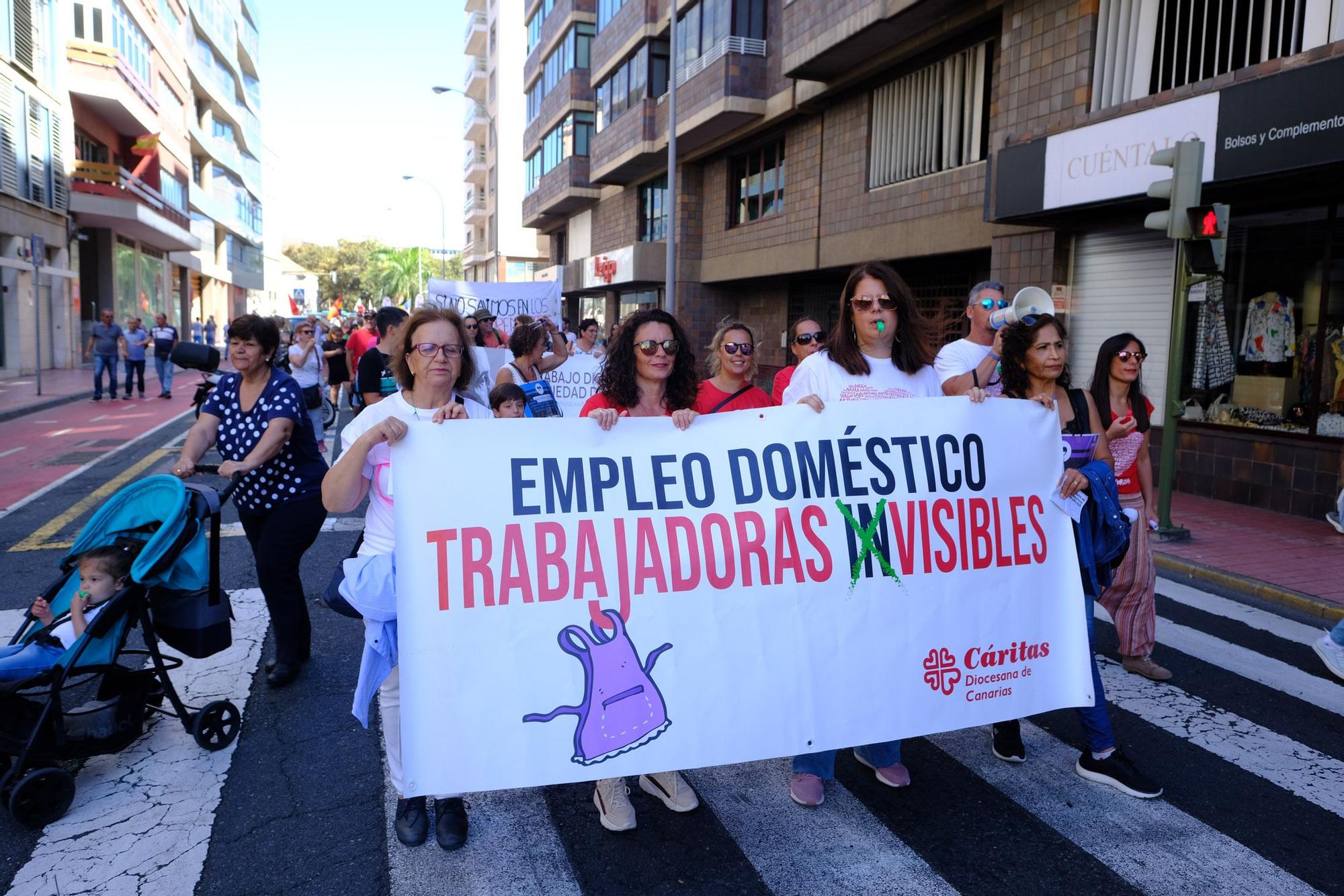 Manifestación por el Primero de Mayo en Las Palmas de Gran Canaria