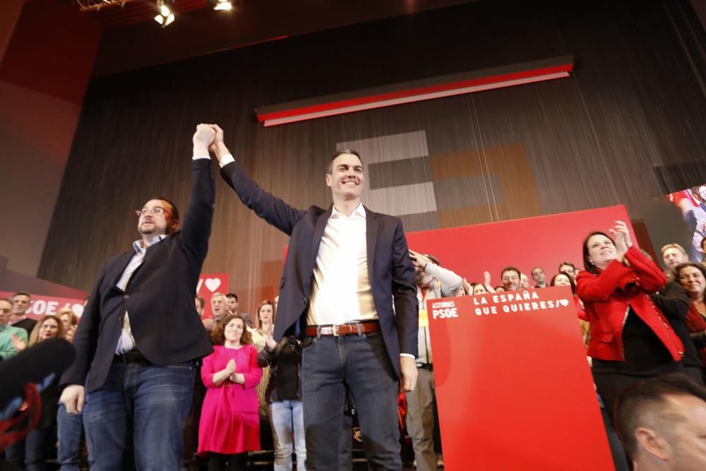 Mitín de Pedro Sánchez en Gijón