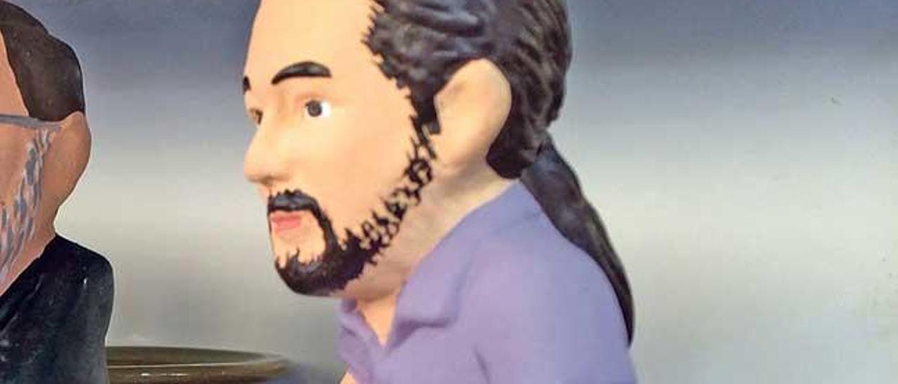 ´Caganer´ de Pablo Iglesias en la plaza Major.