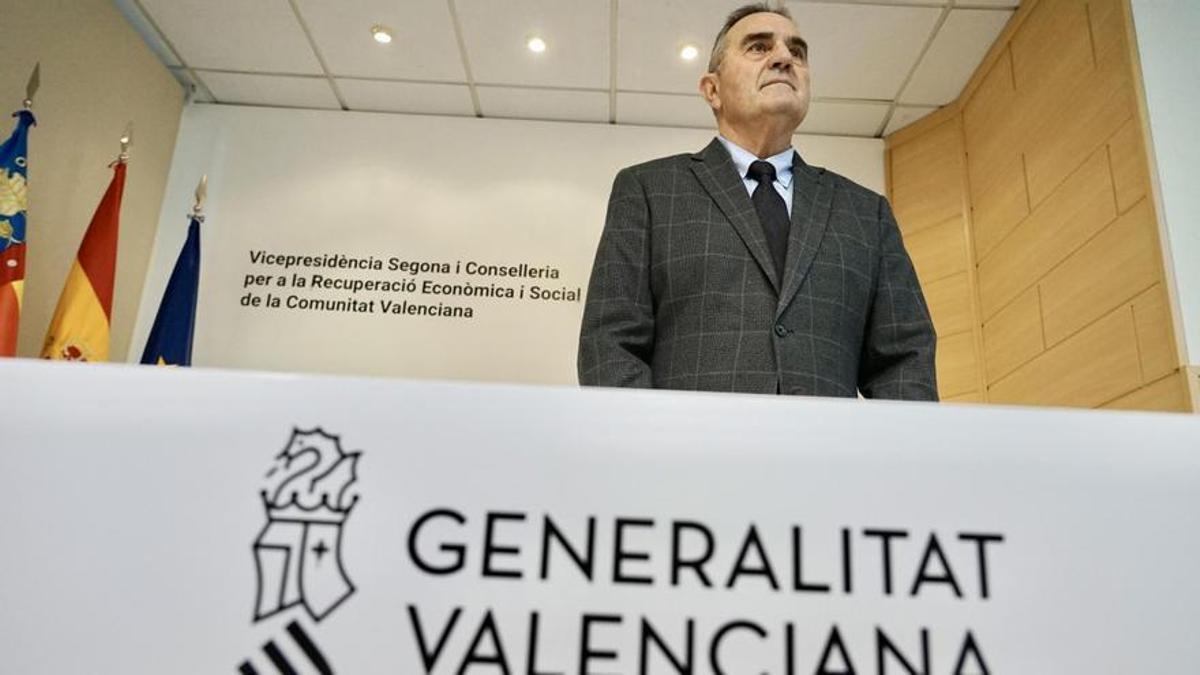 El vicepresidente segundo y conseller para la recuperacion económica y social, Francisco José Gan Pampols.