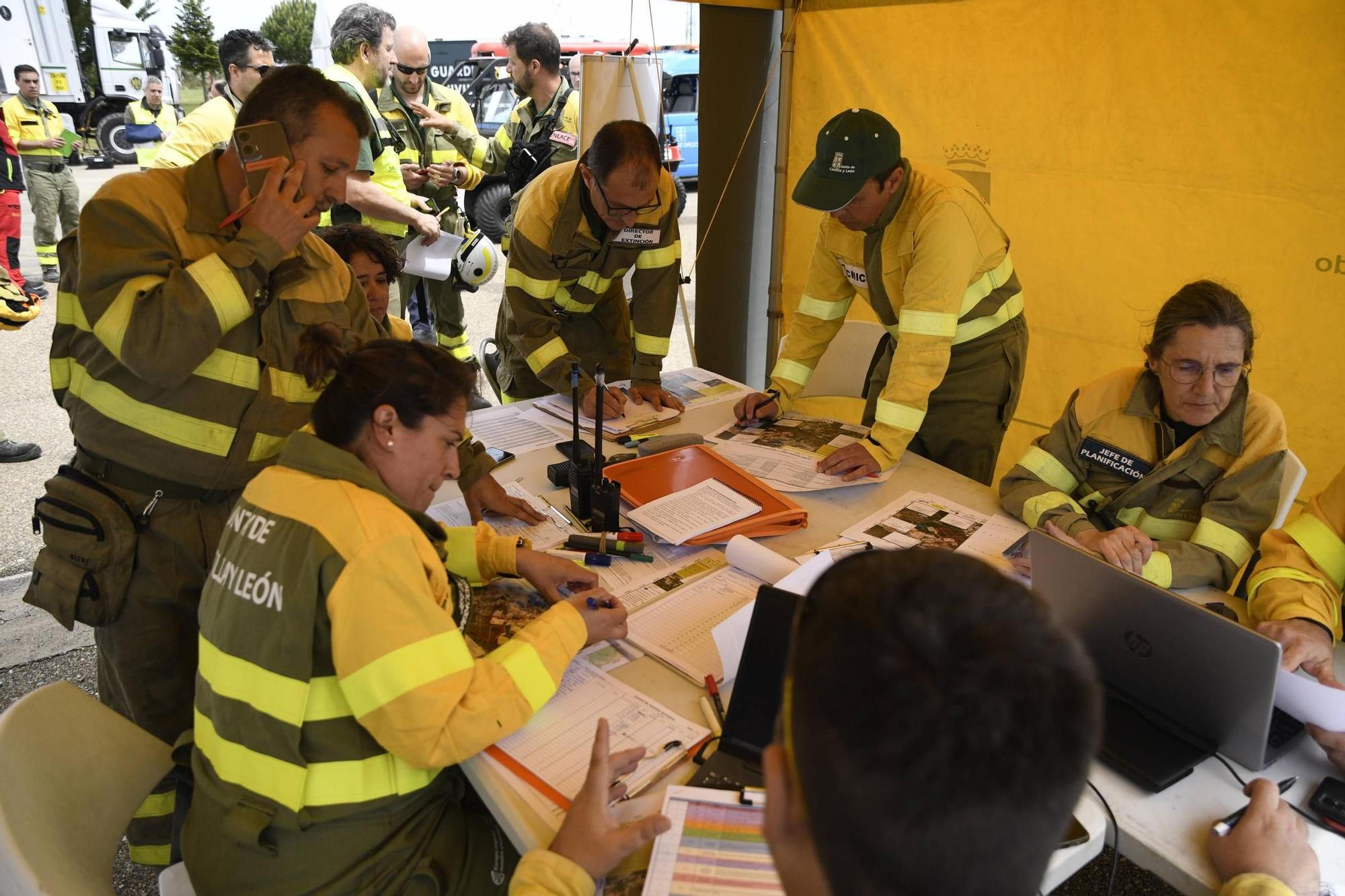 Así ha sido el simulacro forestal transfronterizo desplegado en Aliste